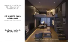 Perspectiva ilustrativa do empreendimento Opus em Agronômica, Florianópolis — em lançamento na planta
