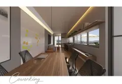 Perspectiva ilustrativa do empreendimento Opus em Agronômica, Florianópolis — em lançamento na planta