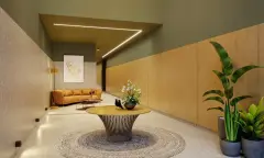 Hall do empreendimento Orquídea & Rosa Branca em Estreito, Florianópolis — em lançamento na planta