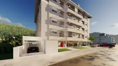 Fachada do empreendimento Residencial Souza em Ingleses do Rio Vermelho, Florianópolis — pronto para morar na planta