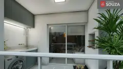 Varanda do empreendimento Residencial Souza em Ingleses do Rio Vermelho, Florianópolis — pronto para morar na planta
