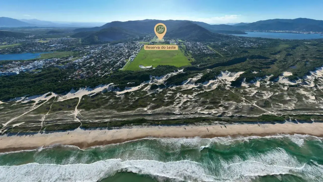 Vista do bairro Rio Tavares em Florianópolis para comprar imóvel na planta