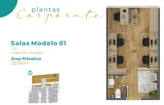 Perspectiva ilustrativa do empreendimento Salas comerciais, Luma Corporate em Ingleses, Florianópolis — em lançamento na planta