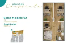 Perspectiva ilustrativa do empreendimento Salas comerciais, Luma Corporate em Ingleses, Florianópolis — em lançamento na planta