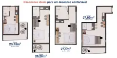 Planta baixa do empreendimento Santo Antônio Spot, Santo Antônio de Lisboa em Santo Antônio de Lisboa, Florianópolis — em lançamento na planta