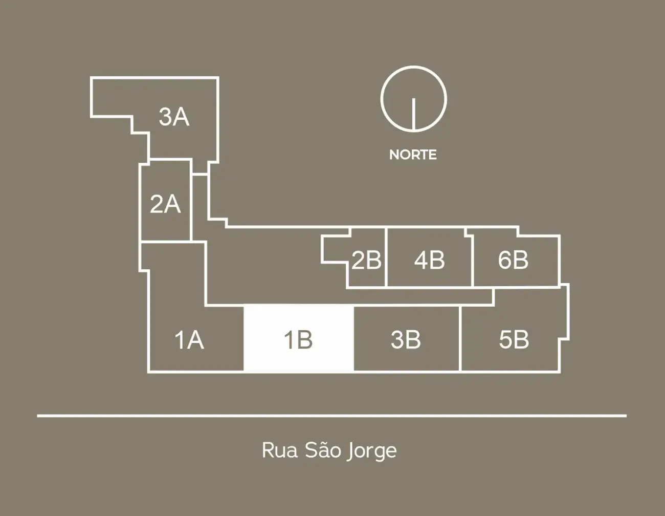 Planta baixa 2 Suítes do Soul WKoerich em Centro, Florianópolis — 69 m² privativos, em lançamento na planta