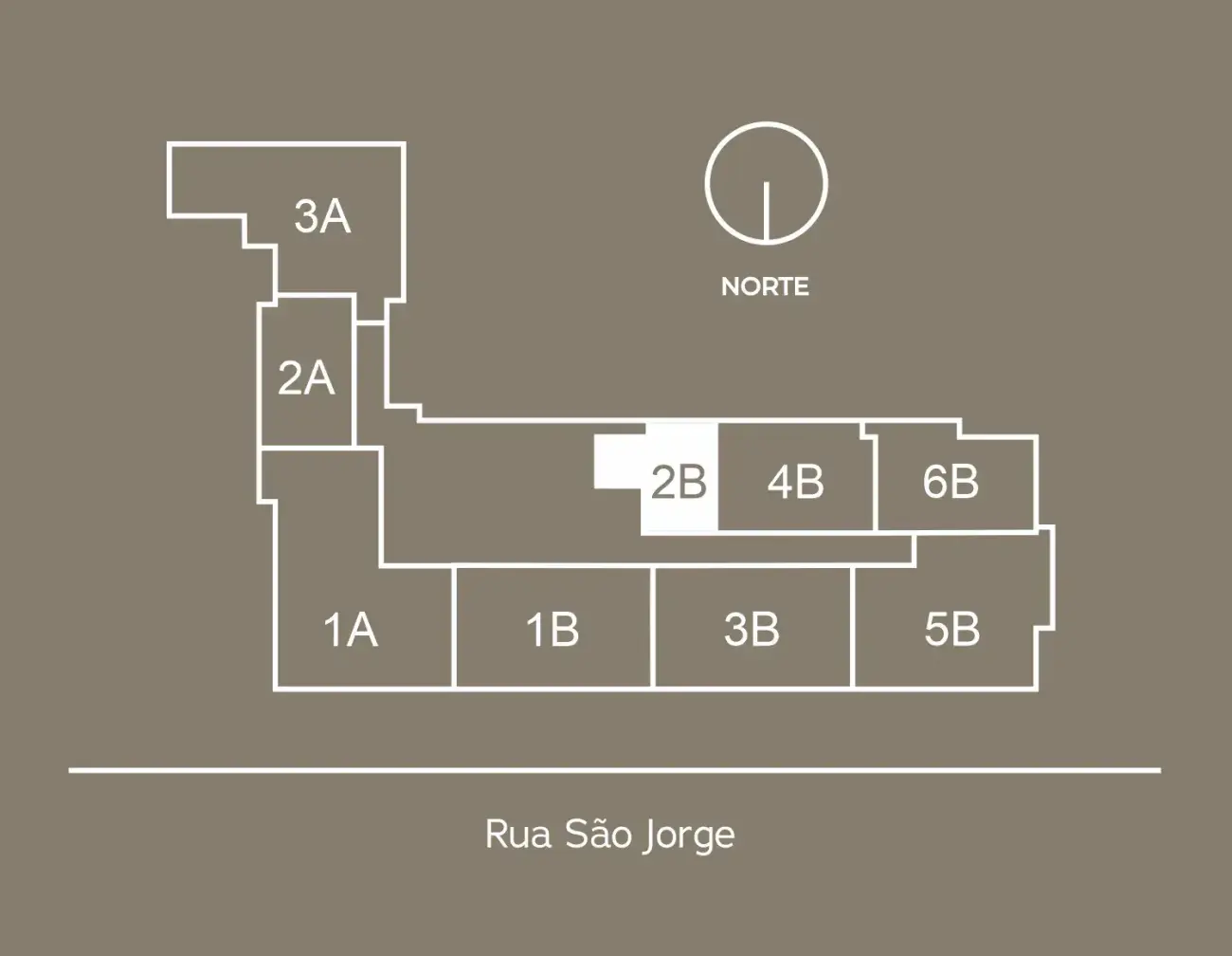 Planta baixa 1 Quarto do Soul WKoerich em Centro, Florianópolis — 30 m² privativos, em lançamento na planta