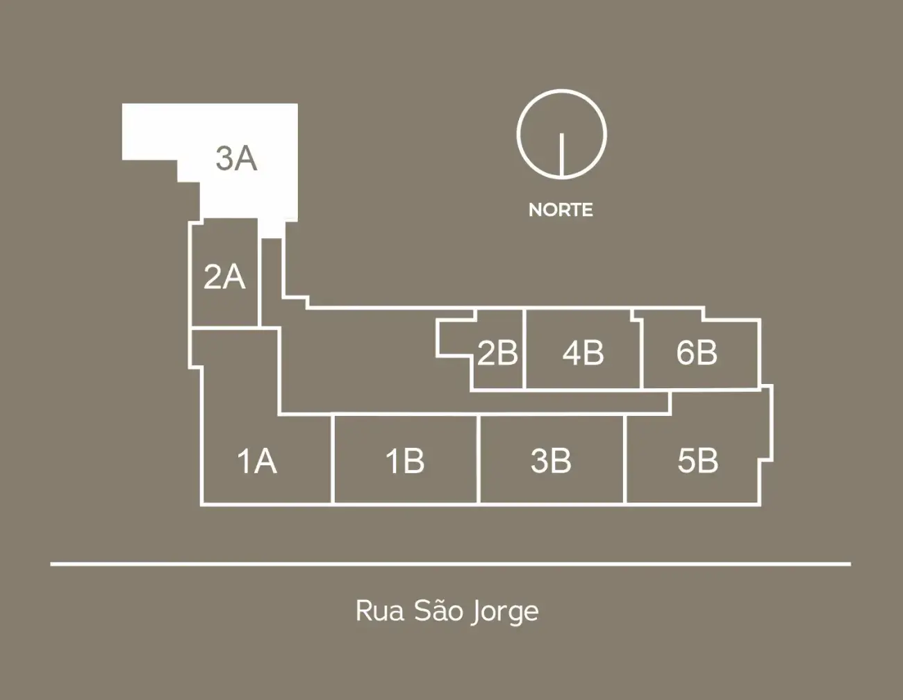Planta baixa 2 Suítes do Soul WKoerich em Centro, Florianópolis — 79 m² privativos, em lançamento na planta