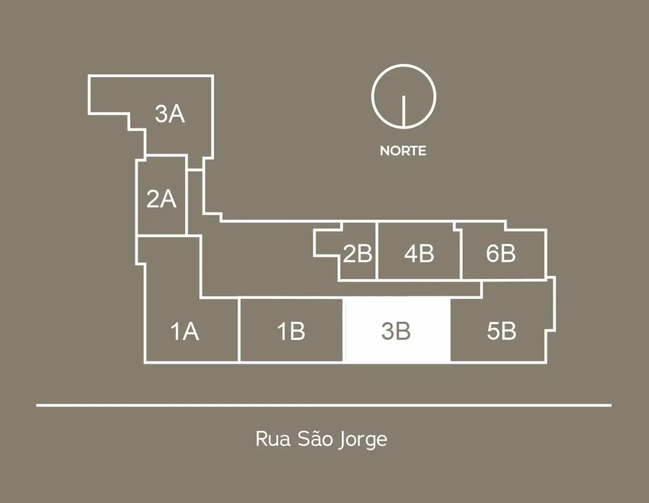 Planta baixa 2 Suítes do Soul WKoerich em Centro, Florianópolis — 69 m² privativos, em lançamento na planta