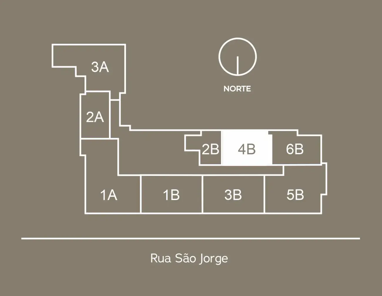 Planta baixa 1 Suíte do Soul WKoerich em Centro, Florianópolis — 45 m² privativos, em lançamento na planta
