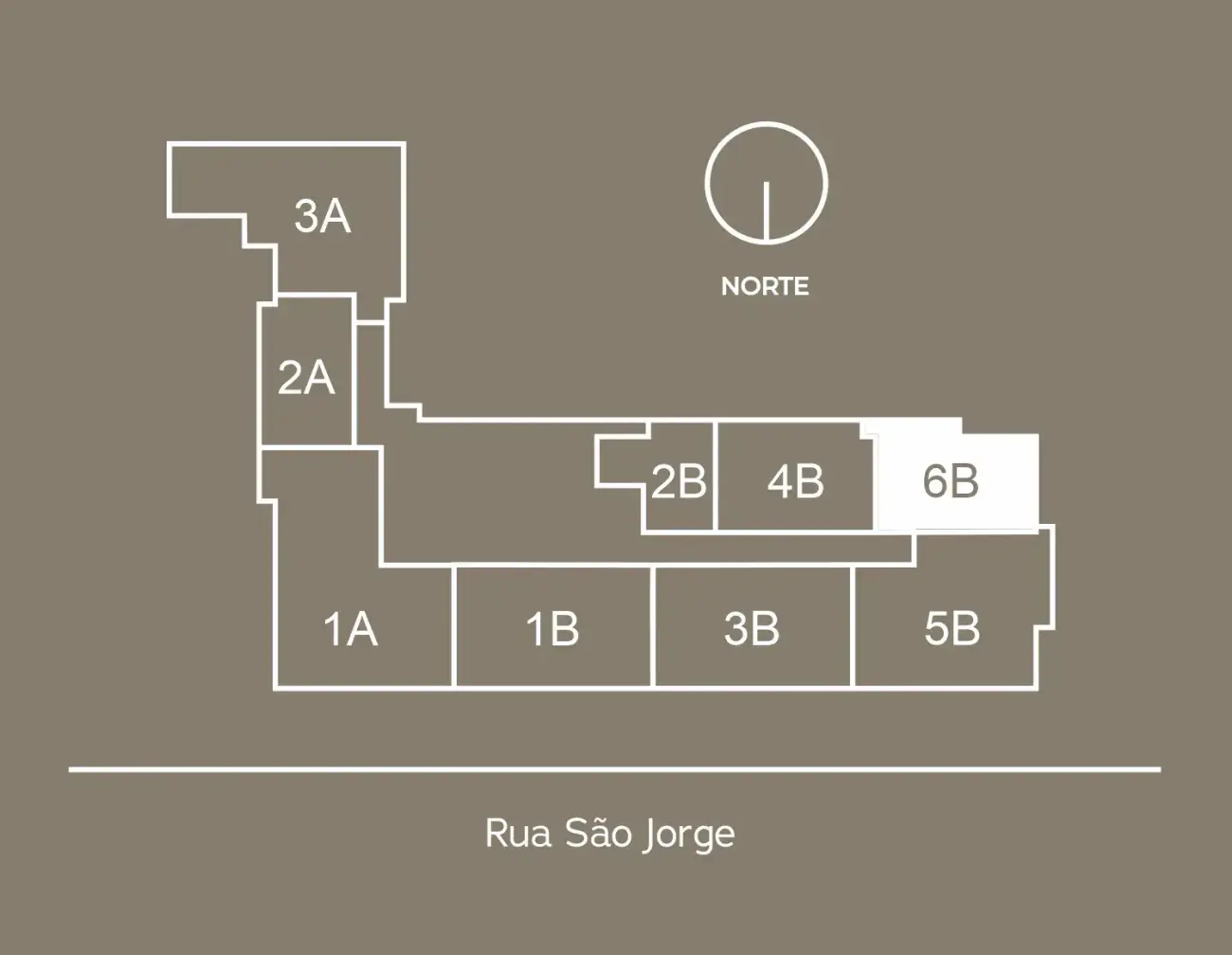 Planta baixa 1 Suíte do Soul WKoerich em Centro, Florianópolis — 46 m² privativos, em lançamento na planta