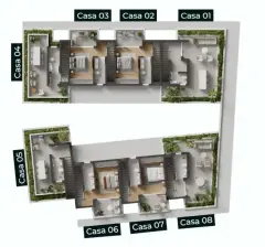Planta baixa do empreendimento Triplex em Condomínio fechado em Santo Antônio de Lisboa, Florianópolis — em lançamento na planta