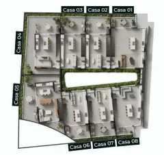Planta baixa do empreendimento Triplex em Condomínio fechado em Santo Antônio de Lisboa, Florianópolis — em lançamento na planta