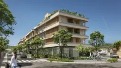 Perspectiva ilustrativa do empreendimento UpSide em Ponta das Canas, Florianópolis — em lançamento na planta