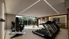 Perspectiva ilustrativa do empreendimento UpSide em Ponta das Canas, Florianópolis — em lançamento na planta