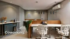 Perspectiva ilustrativa do empreendimento UpSide em Ponta das Canas, Florianópolis — em lançamento na planta
