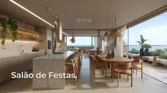 Perspectiva ilustrativa do empreendimento UpSide em Ponta das Canas, Florianópolis — em lançamento na planta