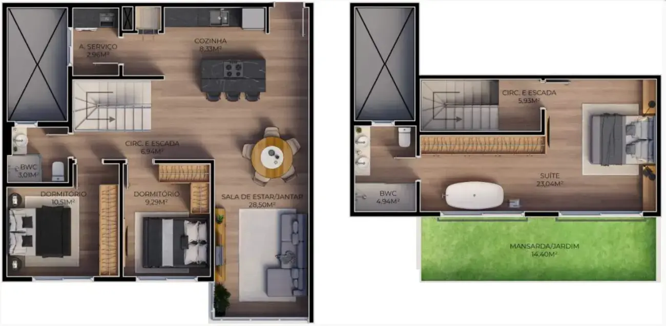 Planta baixa 3 Quartos do Viel Spab em Ingleses, Florianópolis — metragem sob consulta, em lançamento na planta