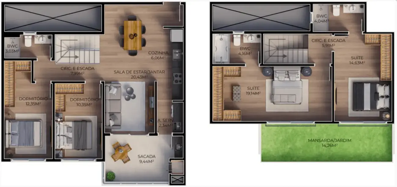 Planta baixa 4 Quartos do Viel Spab em Ingleses, Florianópolis — metragem sob consulta, em lançamento na planta